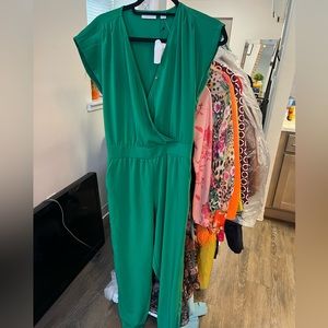 Green jumpsuit